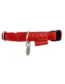 Zolux Obroża regulowana Mac Leather 10mm Czerwona [522030RO]
