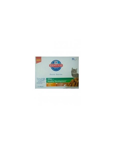 Hill's Feline Kitten Multipak Chicken + Turkey Healthy Development saszetka 12x85g