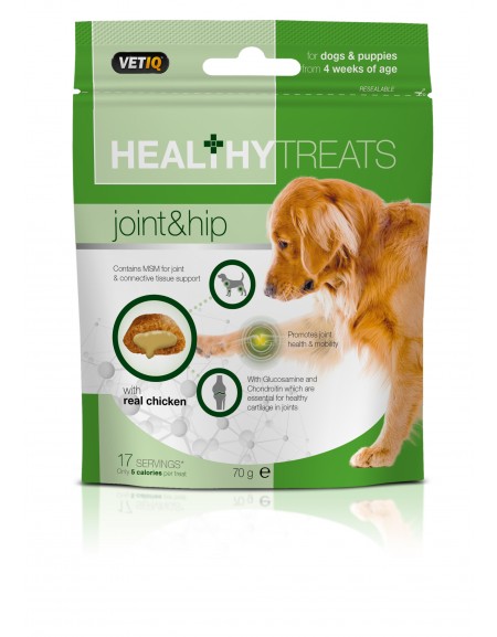 Vetiq Przysmaki dla psów i szczeniąt Zdrowe stawy i biodra Healthy Treats Joint & Hip for Dogs & Puppies 70g