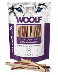 Woolf Soft Lamb & COD Sandwich Long 100g