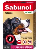 Sabunol GPI Obroża przeciw pchłom dla psa ozdobna różowa 50cm