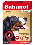 Sabunol GPI Obroża przeciw pchłom dla psa czerwona 75cm