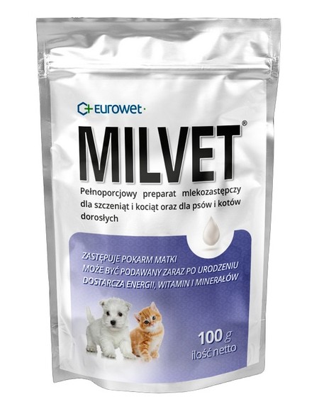 Milvet Preparat mlekozastępczy dla szczeniąt i kociąt 100g
