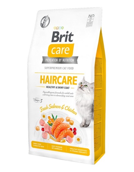 Brit Care Cat Grain Free Haircare Healthy & Shiny Coat 7kg