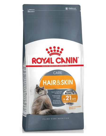 Royal Canin Hair&Skin Care karma sucha dla kotów dorosłych, lśniąca sierść i zdrowa skóra 4kg