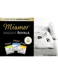 Miamor Ragout Royale Mix Galaretka - kurczak, królik, tuńczyk saszetki 12x100g