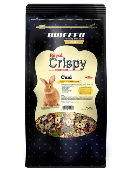 BioFeed Royal Crispy Premium  cuni 0,75 kg Pokarm dla królika