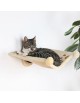 Leżanka dla kota mocowana na ścianę, 42×41×15 cm, beżowa