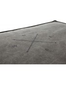 Poduszka BE NORDIC Föhr, 80 × 55 cm, ciemnoszara
