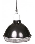 Lampa z klamrą zaciskową, czarna, z siatką ochronną, o 21cm, 250W