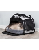 Valery, torba mieszkalno-transportowa, dla kota, czarno/szara, 29x31x49 cm