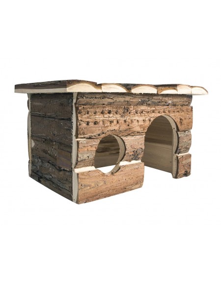Domek dla gryzoni, drewniany, 28x18x18cm