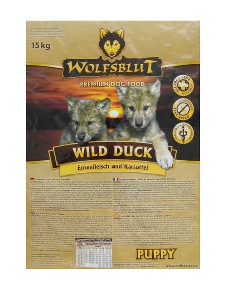 Wolfsblut Dog Wild Duck Puppy kaczka i bataty 15kg