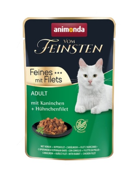 Animonda vom Feinsten Cat Adult Krolik + filet z kurczaka saszetka 85g