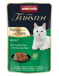 Animonda vom Feinsten Cat Adult Krolik + filet z kurczaka saszetka 85g