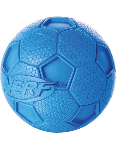 Piszcząca piłka nożna NERF, M, zielona/niebieska