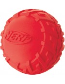 Gumowa piszcząca piłka z bieżnikiem NERF, M, zielona/czerwona