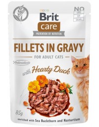 Brit Care Cat Fillets In Gravy Hearty Duck saszetka 85g