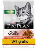Purina Pro Plan Cat Sterilised wołowina saszetka 4x85g 3+1 gratis