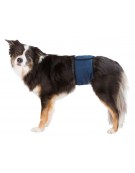 Pas na podbrzusze dla psa, S: 29–37 cm, ciemnoniebieska