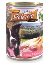Prince Premium Dog Indyk, gnu, brokuły puszka 400g