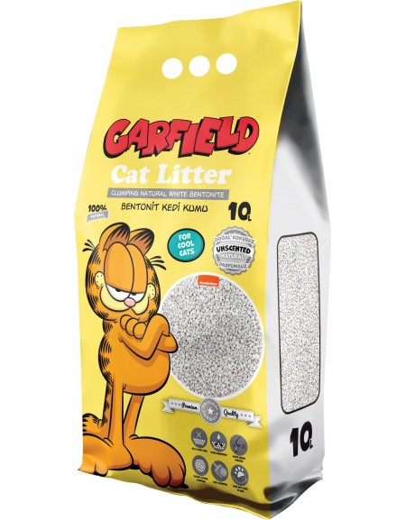 Garfield, żwirek bentonit dla kota, naturalny 10L