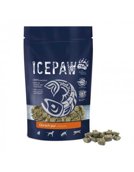 ICEPAW Dorsch pur - suszony dorsz przysmaki dla psów (150g)