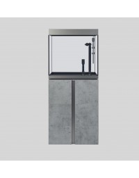 Siena 160, zestaw akwarium z szafką, z wyposażeniem, 166L,  55 x 55 x 128 cm, beton (4403+4823)