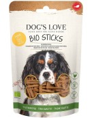 DOG'S LOVE BIO sticks - miękkie patyczki z ekologicznego mięsa kurczaka przysmaki dla psa (150g)