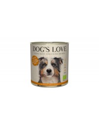 DOG'S LOVE BIO PUTE - ekologiczny indyk z amarantusem, dynią i pietruszką (800g)
