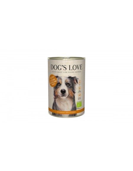 DOG'S LOVE BIO PUTE - ekologiczny indyk z amarantusem, dynią i pietruszką (400g)