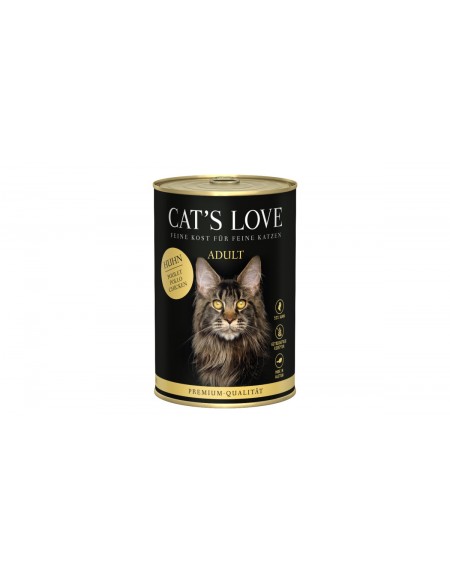 CAT'S LOVE Huhn - kurczak z olejem lnianym i pokrzywą (400g)