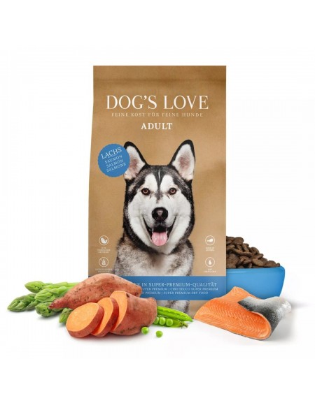 DOG'S LOVE Lachs - łosoś z batatami i spiruliną (2 kg)