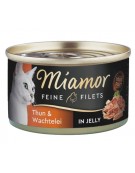 Miamor Feine Filets Dose Thunfisch & Wachtelei - tuńczyk i przepiórka 100g