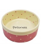 Yarro/Moderna Miska ceramiczna Princess różowa 13x5,5cm [Y2722]
