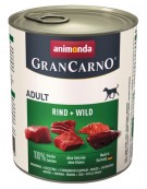 Animonda GranCarno Adult Rind Wild Wołowina + Dziczyzna puszka 800g