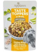 Applaws Taste Toppers Saszetka dla psa - kurczak, brokuł, jabłko i ryż w sosie 85g