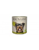 DOG'S LOVE BIO Huhn - kurczak ekologiczny z kaszą gryczaną, selerem i bazylią (800g)