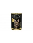 CAT'S LOVE Huhn - kurczak z olejem lnianym i pokrzywą (6 szt.x 400g)
