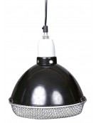 Lampa z klamrą zaciskową, czarna, z siatką ochronną, o 14cm,  100W