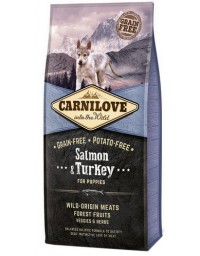 Carnilove Dog Salmon & Turkey Puppy - łosoś i indyk 12kg