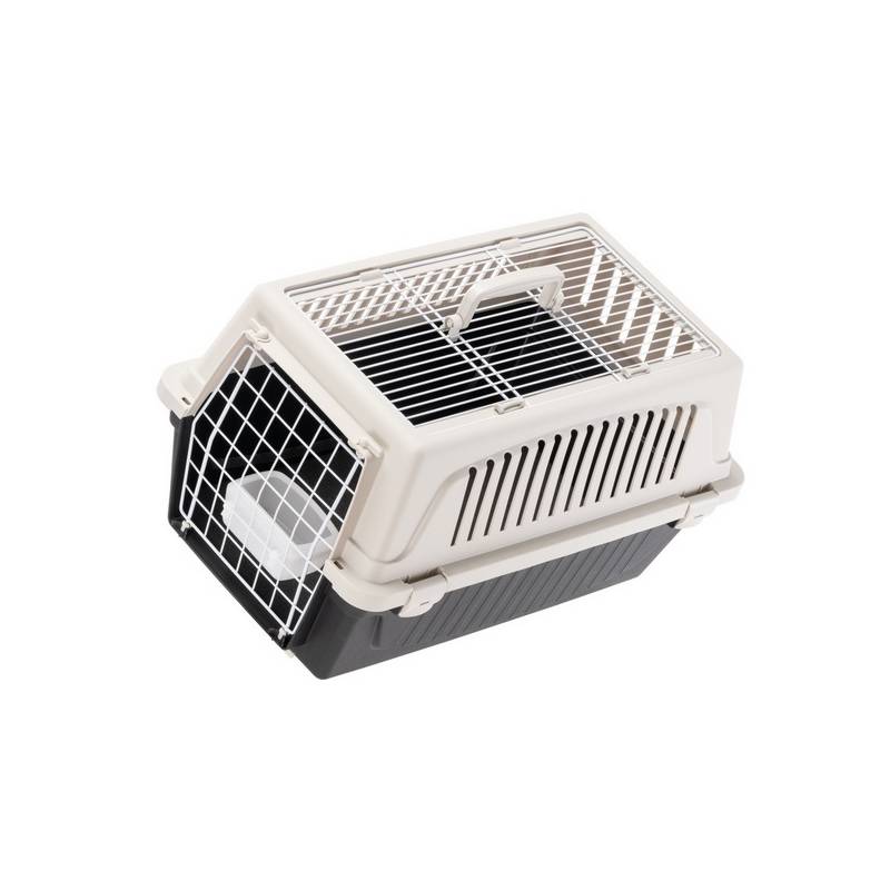 Ferplast Atlas 20 Open - transporter z otwieranym sufitem beżowo-czarny [73016099]