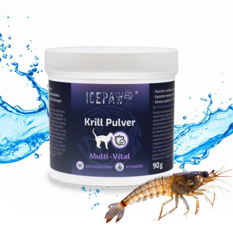 ICEPAW CAT Krill Pulver – kryl arktyczny w proszku dla kota (90g)