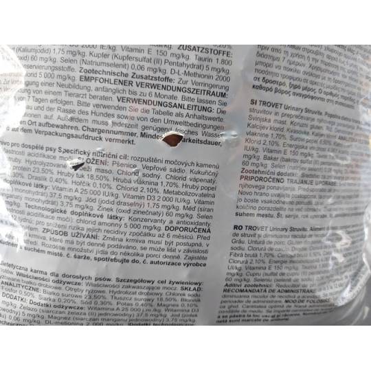 Trovet ASD Urinary Struvite dla psa 12,5kg USZKODZONE OPAKOWANIE [termin ważności: 27.08.2026]