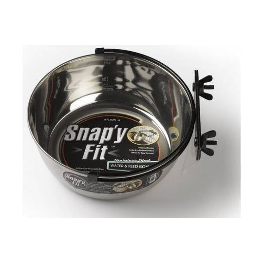 MidWest Snap'y Fit Miska stalowa do klatki 2000ml [SF42]