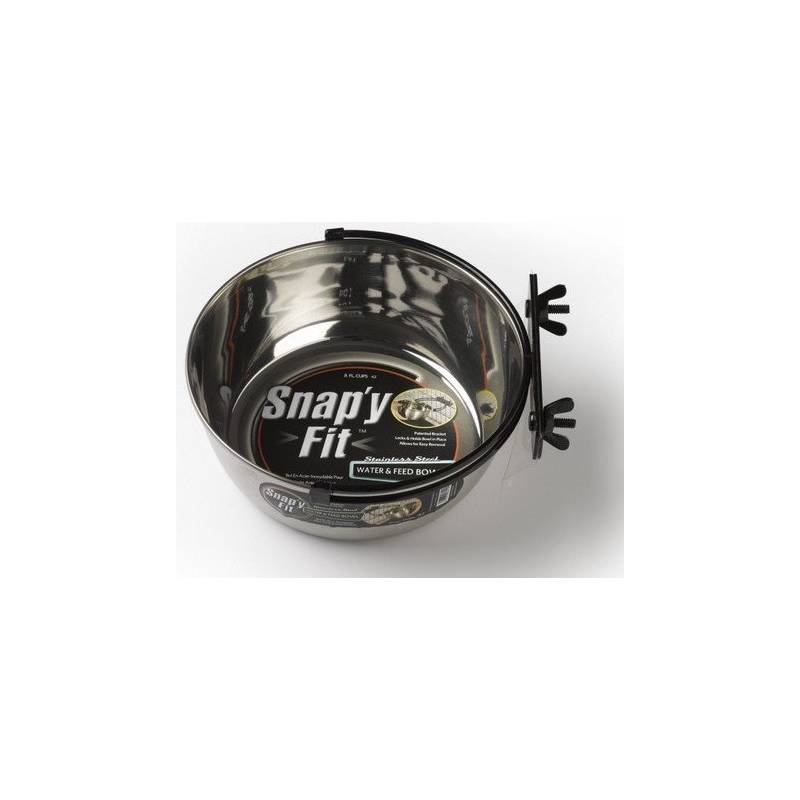 MidWest Snap'y Fit Miska stalowa do klatki 2000ml [SF42]