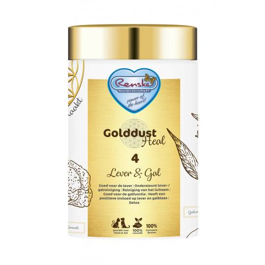 RENSKE GOLDDUST HEAL 4 – wątroba i woreczek żółciowy– poprawa funkcjonowania wątroby i wsparcie zdrowego trawienia (250g)