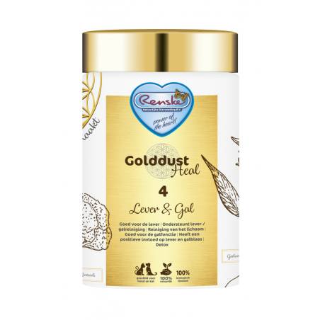 RENSKE GOLDDUST HEAL 4 – wątroba i woreczek żółciowy– poprawa funkcjonowania wątroby i wsparcie zdrowego trawienia (250g)