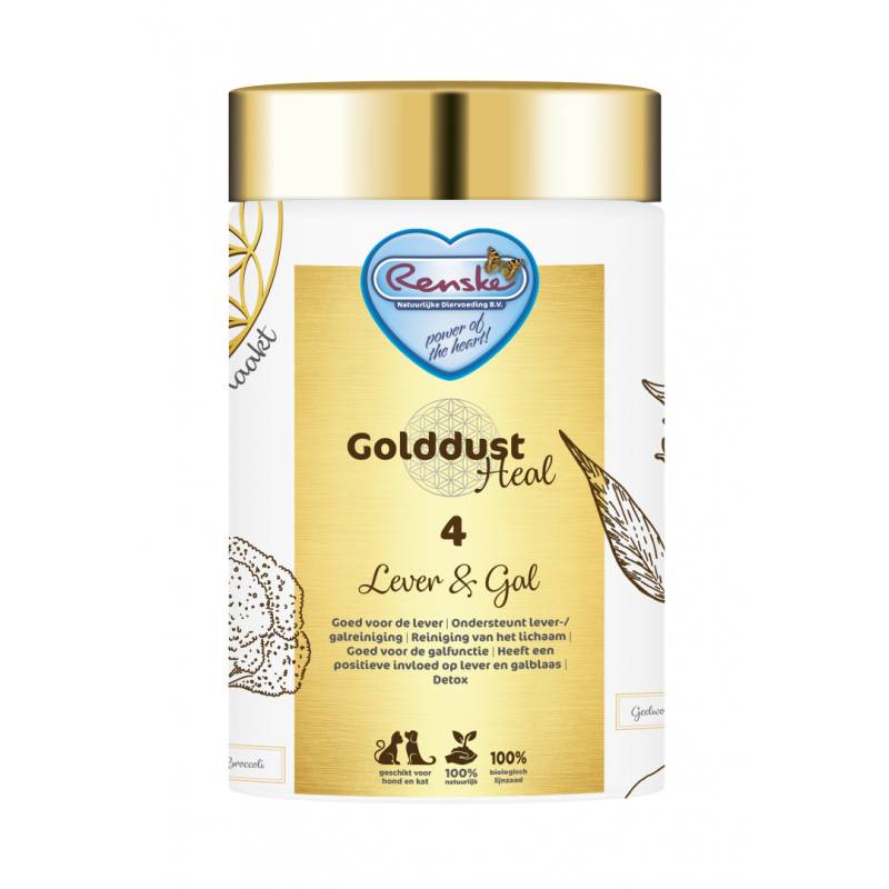 RENSKE GOLDDUST HEAL 4 – wątroba i woreczek żółciowy– poprawa funkcjonowania wątroby i wsparcie zdrowego trawienia (250g)