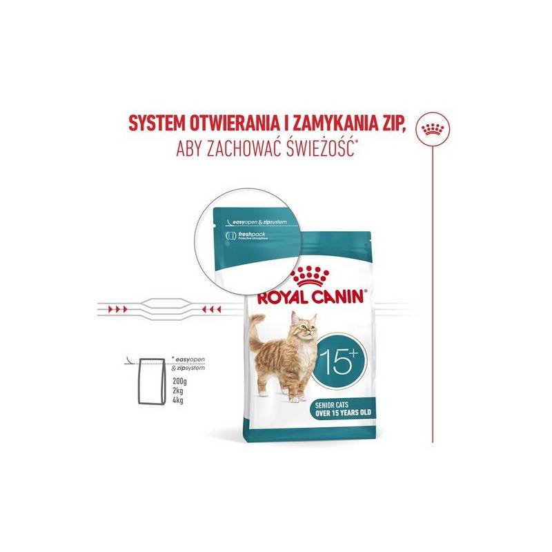 Royal Canin Ageing +15 karma sucha dla kotów dojrzałych 4kg